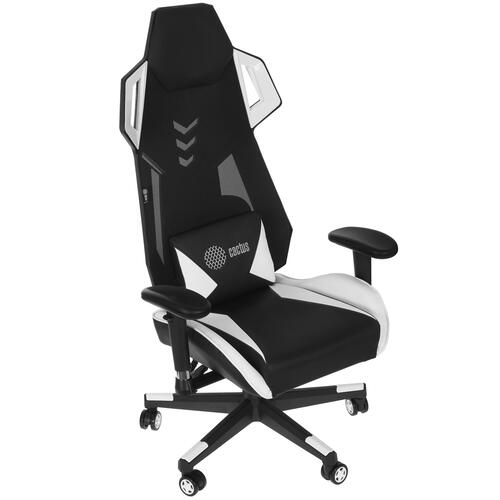 Купить Кресло игровое Cactus CS-CHR-090BLW белый  9936015. Характеристики, отзывы и цены в Донецке
