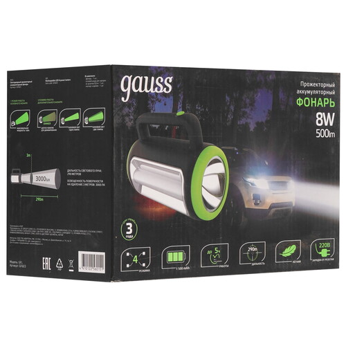 Купить Фонарь Gauss GFL603  9175007. Характеристики, отзывы и цены в Донецке