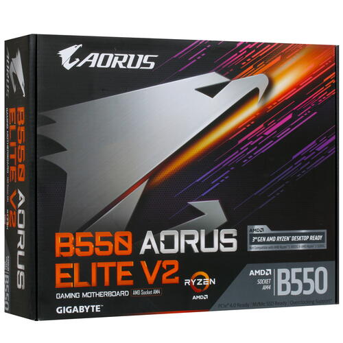 Купить Материнская плата GIGABYTE B550 AORUS ELITE V2  4702304. Характеристики, отзывы и цены в Донецке