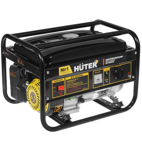 Купить Электрогенератор   бензиновый Huter DY3000L  1091786. Характеристики, отзывы и цены в Донецке