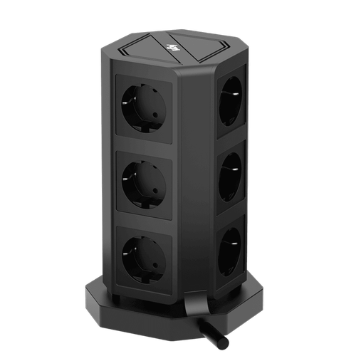 Купить Сетевой фильтр AGNI TP-VD5U9E-C черный  9289332. Характеристики, отзывы и цены в Донецке