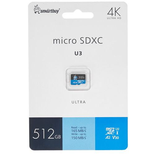 Купить Карта памяти Smartbuy Ultra microSDXC 512 ГБ [SB512GBSDU3UL01]  5480224. Характеристики, отзывы и цены в Донецке