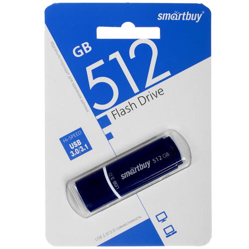 Купить Память USB Flash 512 ГБ Smartbuy Crown [SB512GBCRW-B]  5062494. Характеристики, отзывы и цены в Донецке