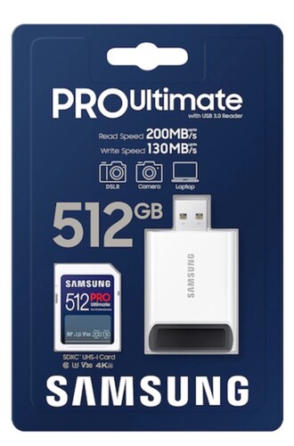 Купить Карта памяти Samsung PRO Utimate SDXC 512 ГБ [MB-SY512SB/WW]  5468068. Характеристики, отзывы и цены в Донецке