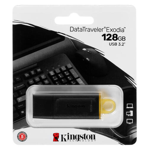 Купить Память USB Flash 128 ГБ Kingston DataTraveler Exodia [DTX/128GB]  4717314. Характеристики, отзывы и цены в Донецке