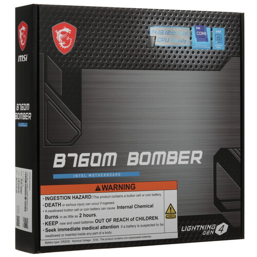 Купить Материнская плата MSI B760M BOMBER  5462219. Характеристики, отзывы и цены в Донецке