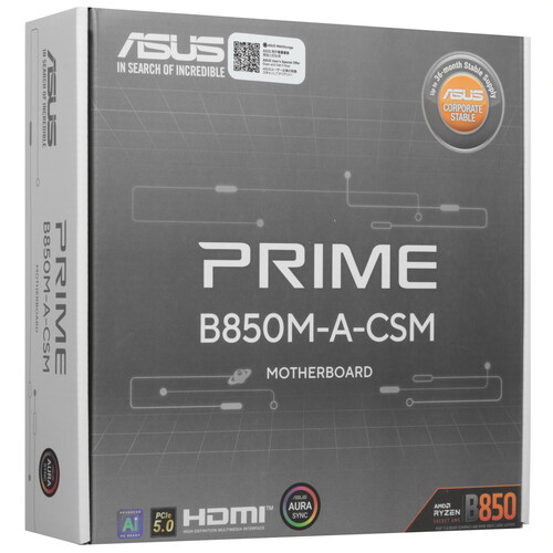 Купить Материнская плата ASUS PRIME B850M-A-CSM  5631995. Характеристики, отзывы и цены в Донецке