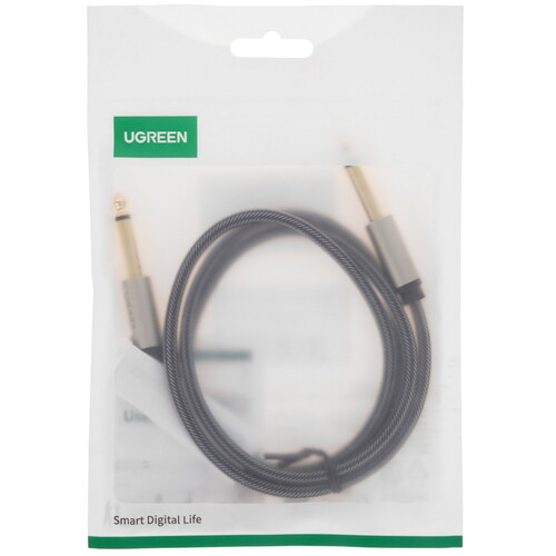 Купить Кабель   Ugreen jack 6.3 мм - jack 6.3 мм серый  9154929. Характеристики, отзывы и цены в Донецке