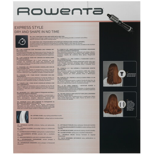 Купить Фен-щетка Rowenta CF6320F0 черный  5485712. Характеристики, отзывы и цены в Донецке