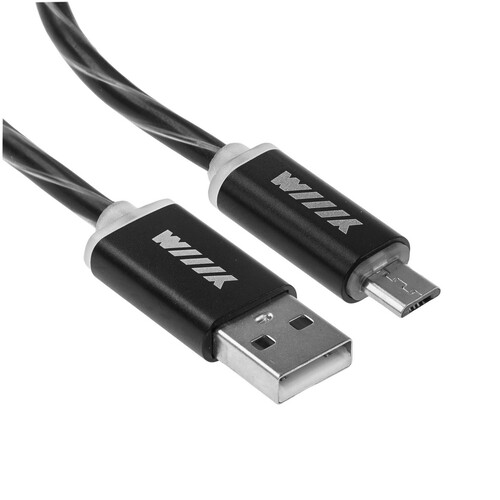 Купить Кабель круглый WIIIX micro USB - USB 2.0 Type-A черный 1.2 м  5488298. Характеристики, отзывы и цены в Донецке