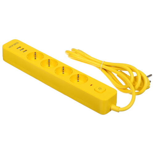 Купить Сетевой фильтр DEXP Intensity 418WU Yellow желтый  5419957. Характеристики, отзывы и цены в Донецке
