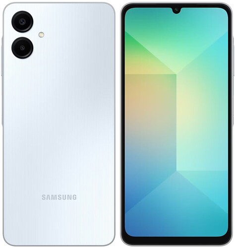 Купить 6.7" Смартфон Samsung Galaxy A06 128 ГБ голубой  9155028. Характеристики, отзывы и цены в Донецке