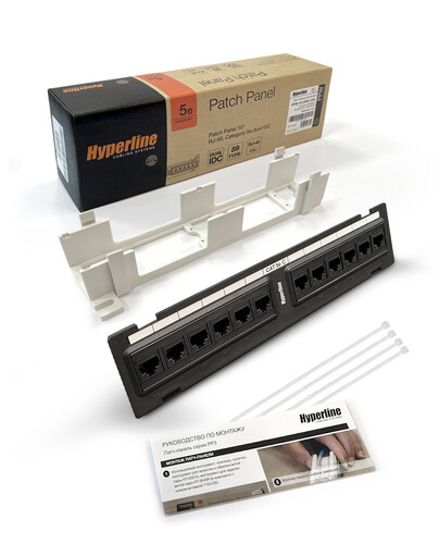 Купить Патч-панель Hyperline PPW-12-8P8C-C5e  5480854. Характеристики, отзывы и цены в Донецке