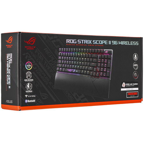 Купить Клавиатура  проводная + беспроводная ASUS ROG Strix Scope II 96 Wireless  5498889. Характеристики, отзывы и цены в Донецке