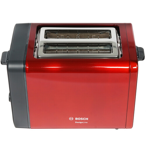 Купить Тостер Bosch DesignLine TAT4P424 красный  1379024. Характеристики, отзывы и цены в Донецке