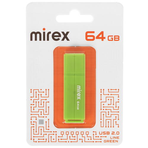 Купить Память USB Flash 64 ГБ Mirex LINE [13600-FMULGN64]  5459813. Характеристики, отзывы и цены в Донецке