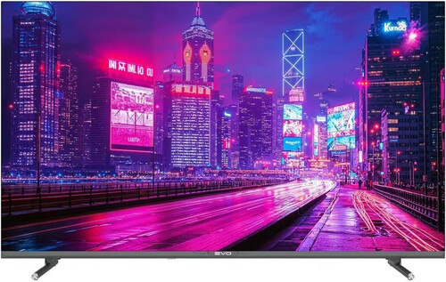 Купить 55" (139 см) Телевизор EVO TV 55 QLED серый  5607229. Характеристики, отзывы и цены в Донецке