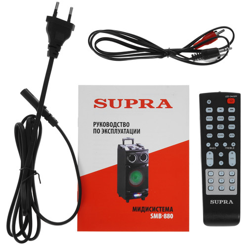 Купить Портативная аудиосистема SUPRA SMB-880, черный  5368632. Характеристики, отзывы и цены в Донецке