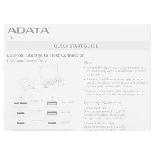Купить 1000 ГБ Внешний SSD ADATA SE920  5458437. Характеристики, отзывы и цены в Донецке
