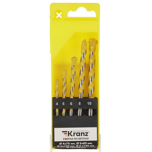 Купить Набор сверл KRANZ KR-91-0411  9117319. Характеристики, отзывы и цены в Донецке