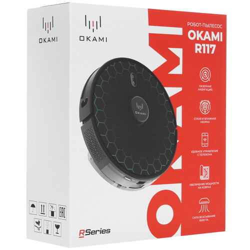 Купить Робот-пылесос Okami R117 черный  9189157. Характеристики, отзывы и цены в Донецке