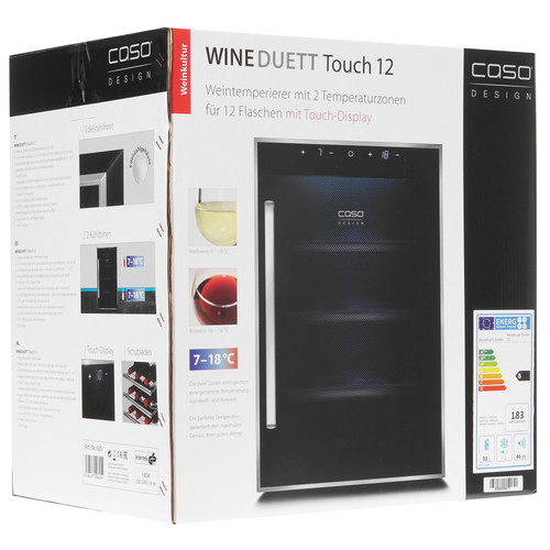 Купить Винный шкаф CASO WineDuett Touch 12  7908212. Характеристики, отзывы и цены в Донецке