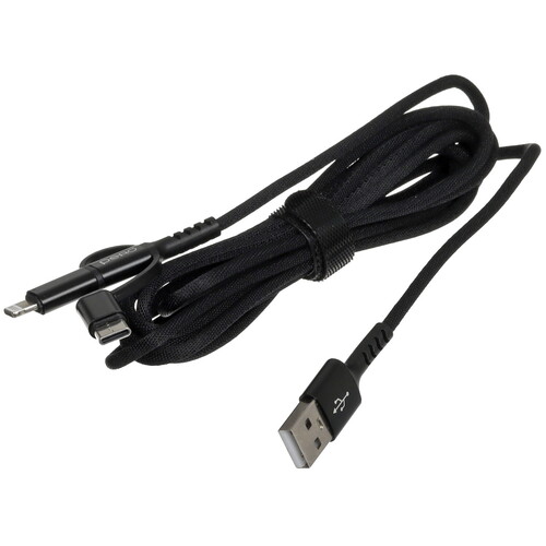 Купить Кабель круглый PERO Lightning 8-pin, micro USB, USB Type-C - USB 2.0 Type-A черный 2 м  5365827. Характеристики, отзывы и цены в Донецке