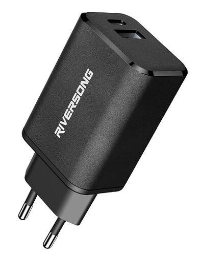 Купить Сетевое зарядное устройство Riversong PowerKub G65 черный  5487654. Характеристики, отзывы и цены в Донецке