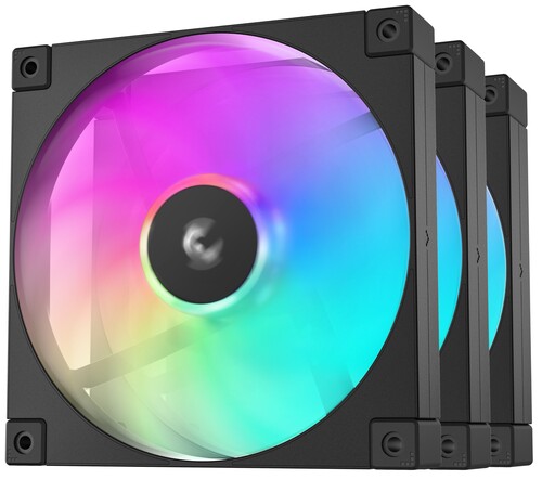 Купить Комплект вентиляторов DEEPCOOL FD14 ARGB [R-FD14-BKAPN3-G] черный  5496127. Характеристики, отзывы и цены в Донецке