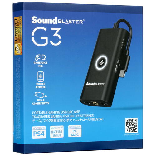 Купить Внешняя звуковая карта Creative Sound Blaster G3  1672370. Характеристики, отзывы и цены в Донецке