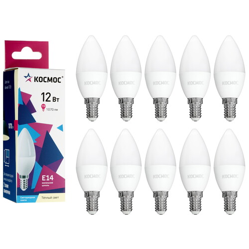 Купить Комплект светодиодных ламп Космос LED12wCNE1430_10  5612206. Характеристики, отзывы и цены в Донецке