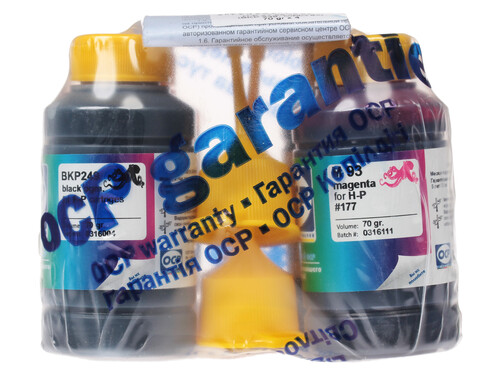 Купить Чернила водорастворимые, пигментные OCP (BKP249-C/M/Y93) голубой, желтый, матовый черный, пурпурный  1066179. Характеристики, отзывы и цены в Донецке