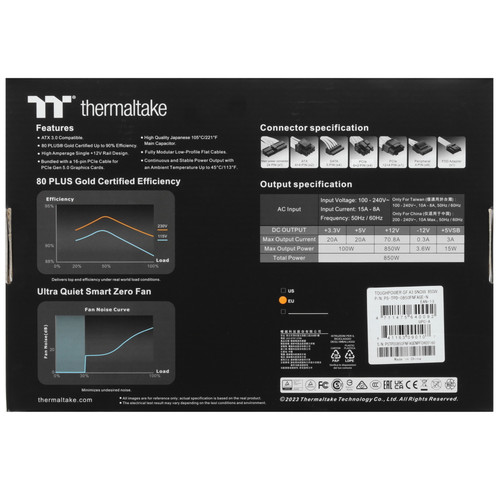 Купить Блок питания Thermaltake Toughpower GF A3 Snow 850W - TT Premium Edition [TTP-0850AH2FLG] белый  5649794. Характеристики, отзывы и цены в Донецке
