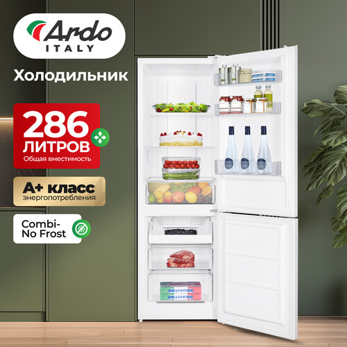 Купить Холодильник с морозильником   ARDO RMA460286W2 белый  9284470. Характеристики, отзывы и цены в Донецке