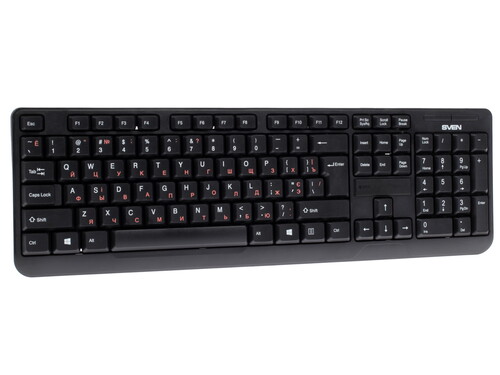 Купить Клавиатура+мышь беспроводная   SVEN Comfort 3300 Wireless черный  1089838. Характеристики, отзывы и цены в Донецке