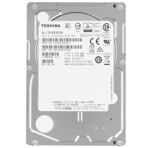 Купить SFF (2.5") Серверный HDD Toshiba AL13SX  5452651. Характеристики, отзывы и цены в Донецке