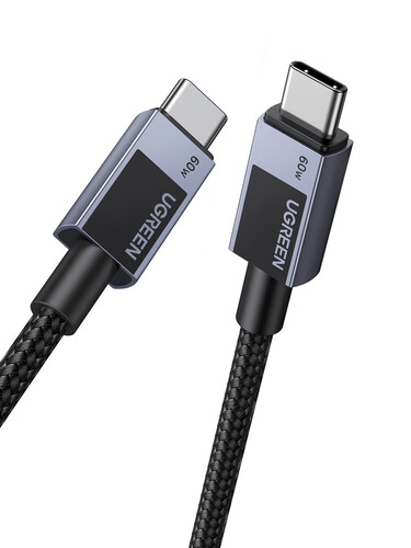 Купить Кабель круглый Ugreen USB Type-C - USB Type-C серый 1 м  5623210. Характеристики, отзывы и цены в Донецке