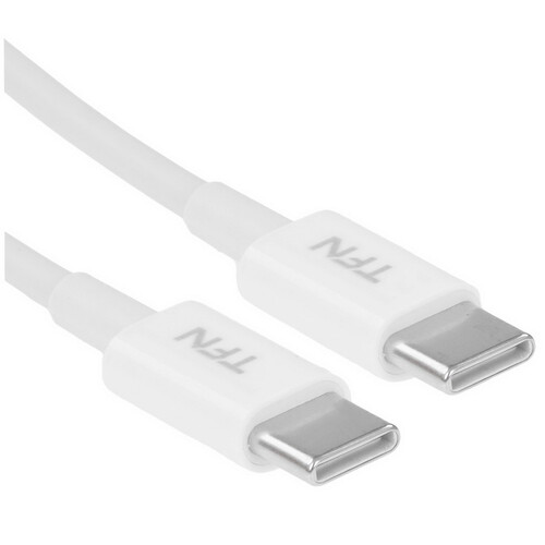 Купить Кабель круглый TFN USB Type-C - USB Type-C белый 1 м  9246191. Характеристики, отзывы и цены в Донецке