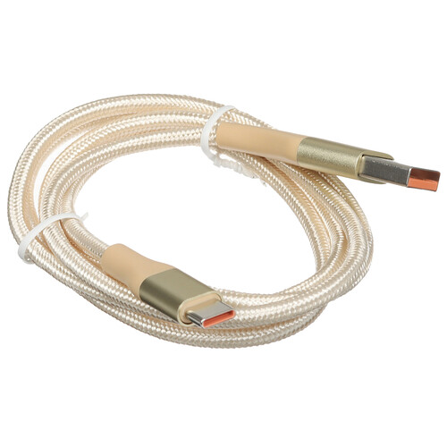 Купить Кабель круглый Verizo USB Type-C - USB 2.0 Type-A золотистый 1 м  5497267. Характеристики, отзывы и цены в Донецке