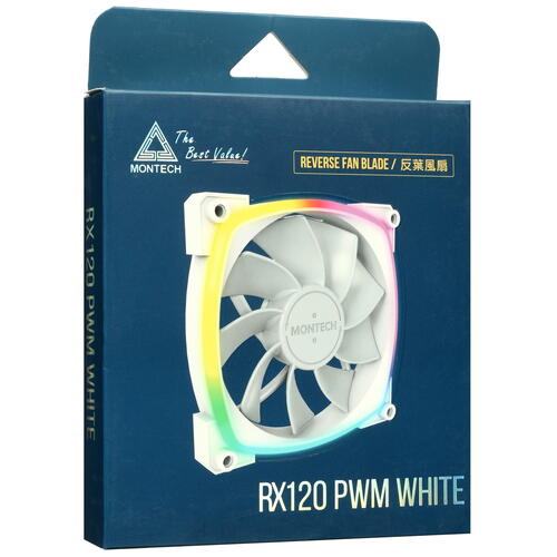 Купить Реверсный вентилятор Montech RX 120 PWM  белый  5086196. Характеристики, отзывы и цены в Донецке