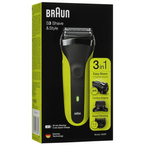 Купить Электробритва Braun Series 3 300BT  5043898. Характеристики, отзывы и цены в Донецке