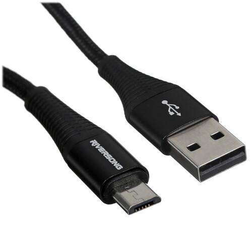 Купить Кабель круглый RIVERSONG micro USB - USB 2.0 Type-A черный 1 м  5489950. Характеристики, отзывы и цены в Донецке