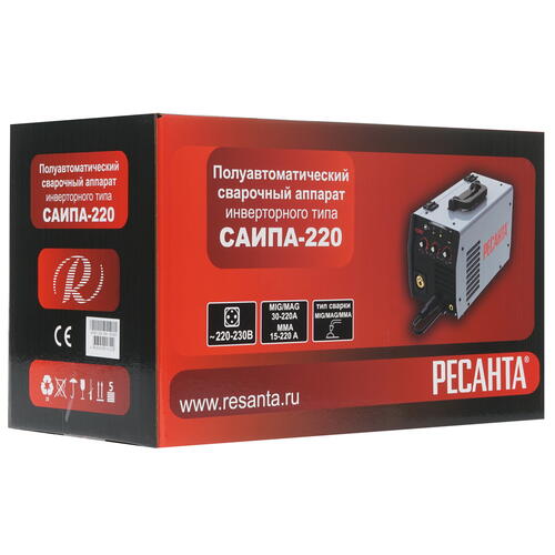 Купить Сварочный аппарат Ресанта САИПА-220  1173171. Характеристики, отзывы и цены в Донецке