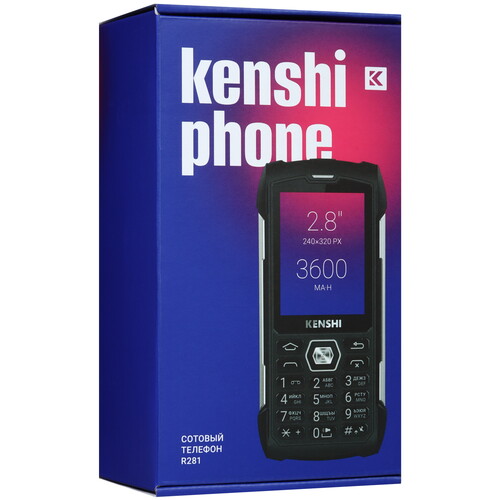 Купить Сотовый телефон KENSHI R281 черный  9087598. Характеристики, отзывы и цены в Донецке