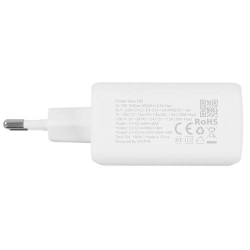 Купить Сетевое зарядное устройство VOLTME Revo 100 белый  9211006. Характеристики, отзывы и цены в Донецке