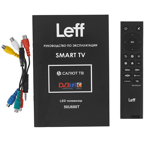 Купить 49.5" (126 см) Телевизор Leff 50U680T черный  9229063. Характеристики, отзывы и цены в Донецке