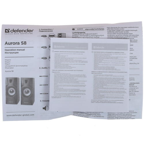 Купить Колонки Defender Aurora S8 черный  1274928. Характеристики, отзывы и цены в Донецке