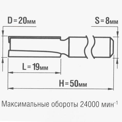 Купить Фреза ЗУБР 28753-20-19  5306794. Характеристики, отзывы и цены в Донецке