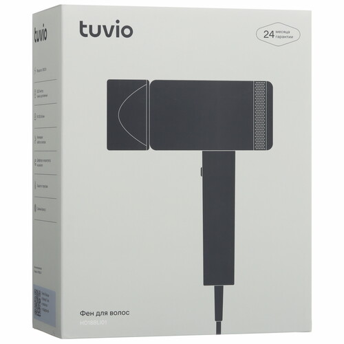 Купить Фен Tuvio HD18BLI01 черный  9193117. Характеристики, отзывы и цены в Донецке