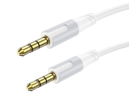 Купить Кабель   Borofone jack 3.5 мм - jack 3.5 мм белый  5474926. Характеристики, отзывы и цены в Донецке